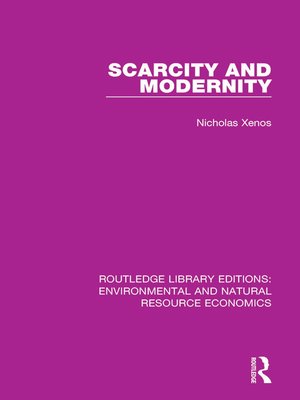 cover image of Scarcity and Modernity